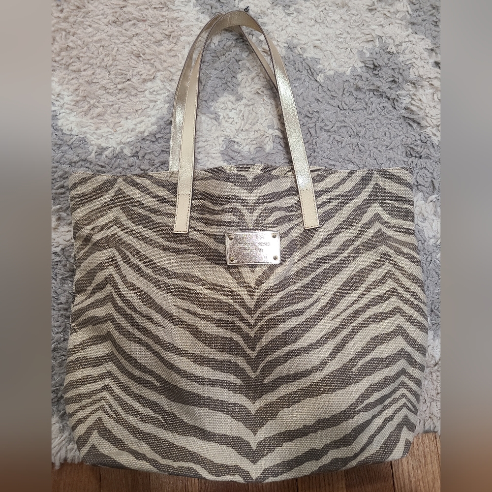 Michael Kors Gold Zebra Tote bag